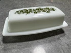 New ListingVINTAGE PYREX SPRING BLOSSOM GREEN CRAZY DAISY 7" BUTTER DISH 72-B