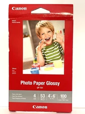 Photo Paper Glossy 4 x 6 Canon GP-701 Inkjet 300 Sheets 3 Packs New & Sealed