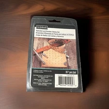 ArtMinds Leather 093890 Alphabet & Number Stamp Set 37pc 0.25in / 6mm