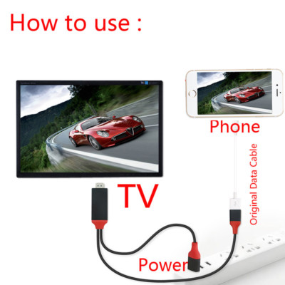 Wireless Hdmi HDMI Adapter Cable For IPhone 11, 12, 13, 14 PRO Max