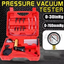 Hand Held Vacuum Pressure Pump Tester Kit Brake Fluid Bleeder Bleeding Kit
