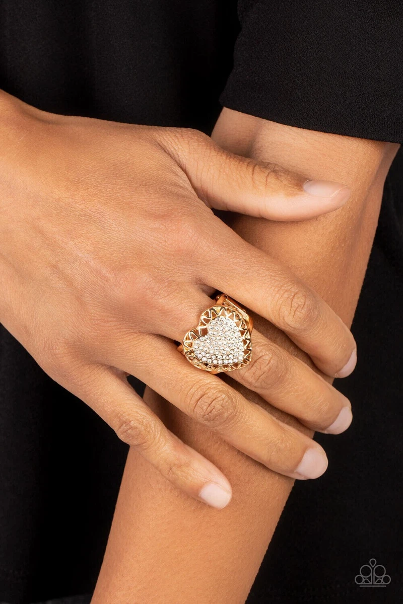 Paparazzi heart ring deals