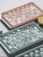 2-pack Pink and Blue Ice Cube Ball Trays