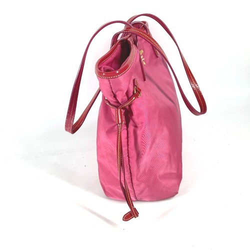 PRADA logo Bag Shoulder Bag Tote Bag Shoulder Bag Nylon / enamel pink - Picture 4 of 16
