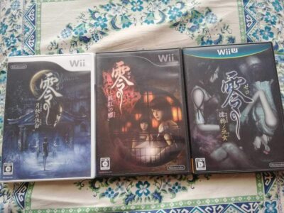 Wii Zero Fatal Frame Luna Eclipse Crimson Butterfly & Wii U Nuregarasu no Japan