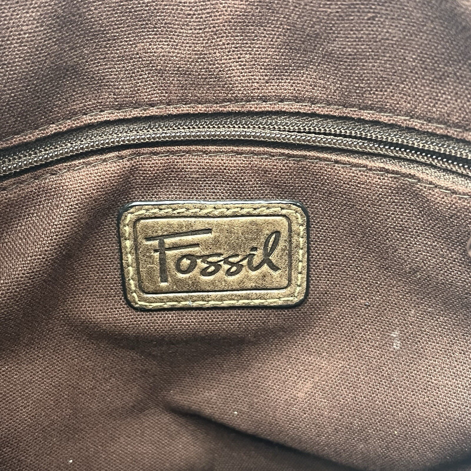 Fossil Multicolor Patchwork Suede with Tooled Flo… - image 8