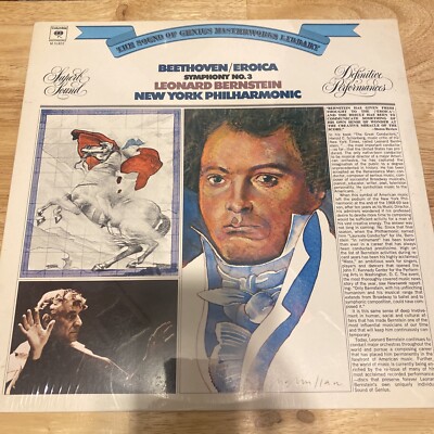 The Sound of Genius Masterworks Library Beethoven Eroica Bernstein NY Philhar LP