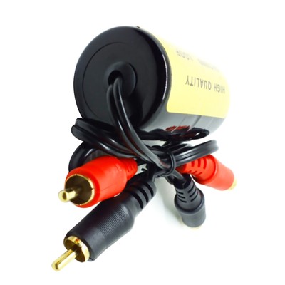 1Pack RCA Audio Noise Filter Suppressor Ground Loop Isolator For Car&Home Stereo