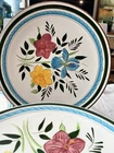Vintage Stangl Pottery Country Garden Dinner Plates 10" Floral Set Of 4, NICE!