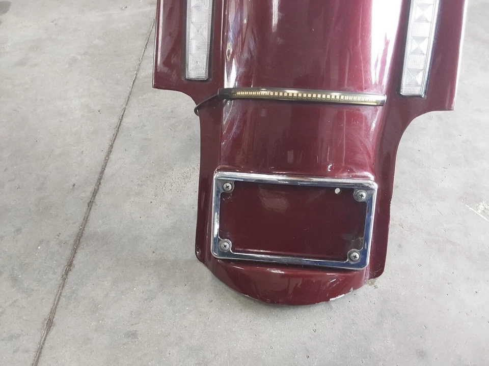 Harley-Davidson Road King 2008 2007-2011 guardabarros trasero estirado de fibra de vidrio FLHRC Foto 3 de 4