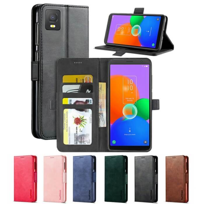 For Telstra T Inspire Evoke Plus Wallet Leather Case Shockproof Flip  Cover