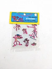 Vintage Pink Panther Three Dimensional Puffy Stickers 1979, Factory Sealed, Rare