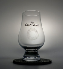 Glen Grant Scotch Glas Nosing Klar Pure Malt Scotch Whisky mit Untersetzer Neu