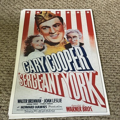 Gary Cooper Sergeant York Poster 11 x 17 (311)