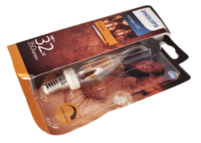 Philips Lighting LED-Glühlampe Gold, 32 W, E14, 2700 K dimmbar, Bronze, 1 Stück 
