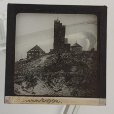 Photo Plate Circa 1920-1930 Glass Positive Glass Slide 8.5cm X 8.5cm The Sněžka