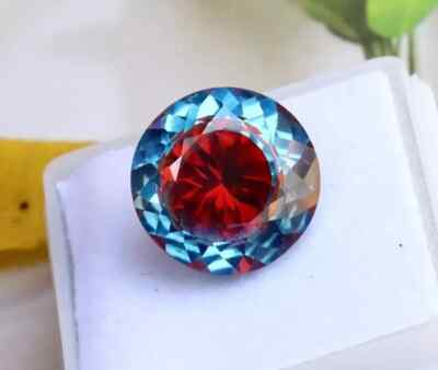 NATURAL BI COLOR PITAMBARI SAPPHIRE ROUND CUT 9.50 CT+ CERTIFIED LOOSE GEMS