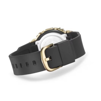 Casio G-Shock GM-S5600GB-1D Gold Tone Black Resin Digital Ladies