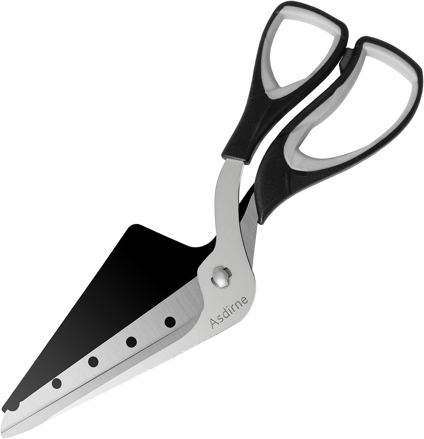 Pizza Scissors with Shovel Stainless Steel Blade Soft Grip Food Safe-image