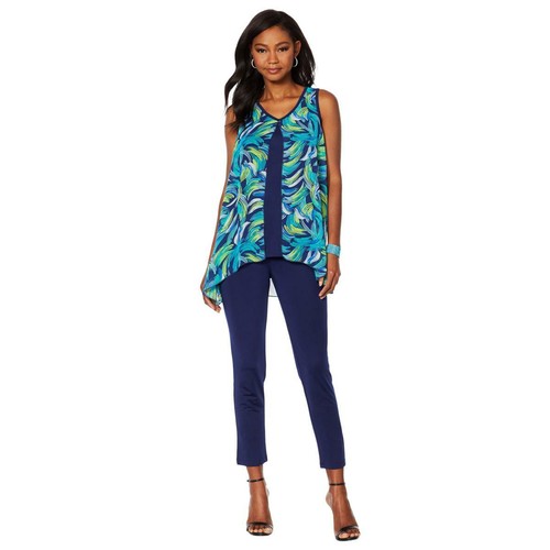 Slinky Brand Sleeveless Flyaway Tunic (652811A-K) B-107 - Picture 2 of 3
