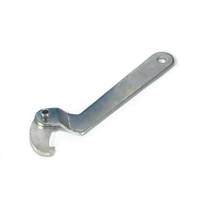 Adjusting key for coil suspension strut key threaded key hook