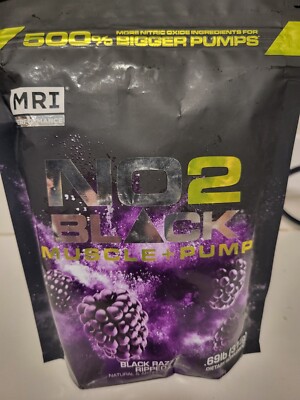 MRI Performance N02 Black Muscle and Pump Black Razzy Ripped Flavor 3 0 servings