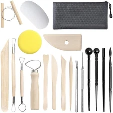 Clay Tools,19 PCS DIY Sculpting Set Ceramics Polymer kit for Pottery... 