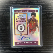 2019-20 Kevin Porter Jr Contenders Optic Rookie Ticket Auto Silver 