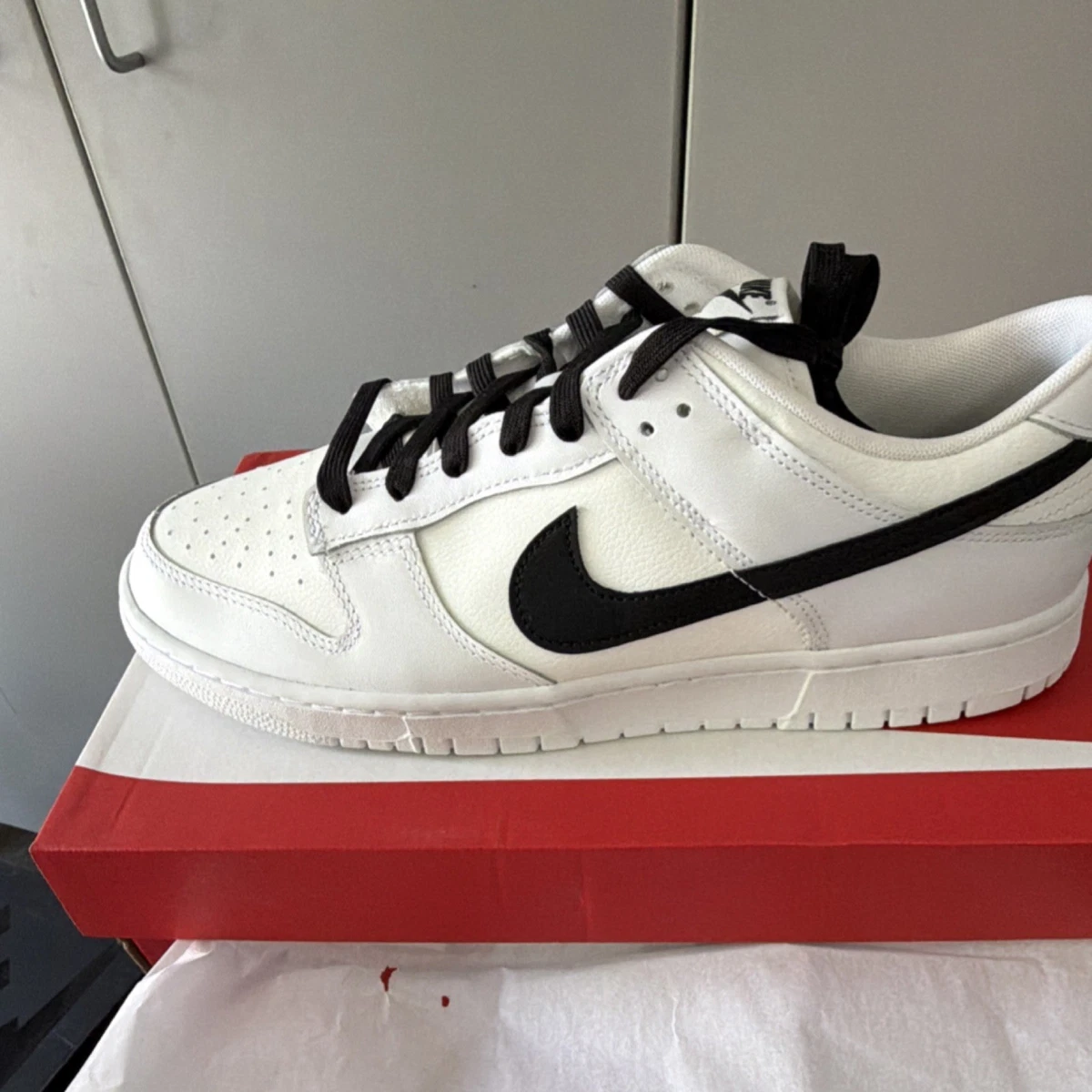 シューズ NIKE Dunk Low white&black Nike Dunk Low Black White for Sale | Authenticity Guaranteed | eBay