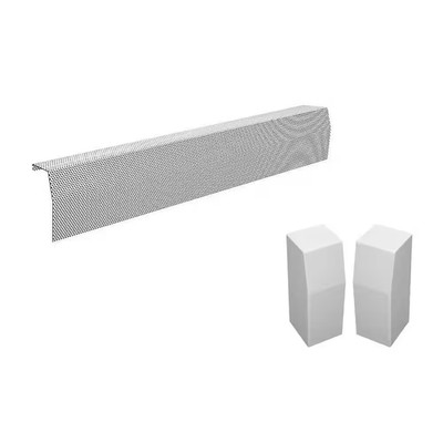 Premium Series 5 Ft. Galvanized Steel Easy Slip-On Baseboard Heater Cover, Left