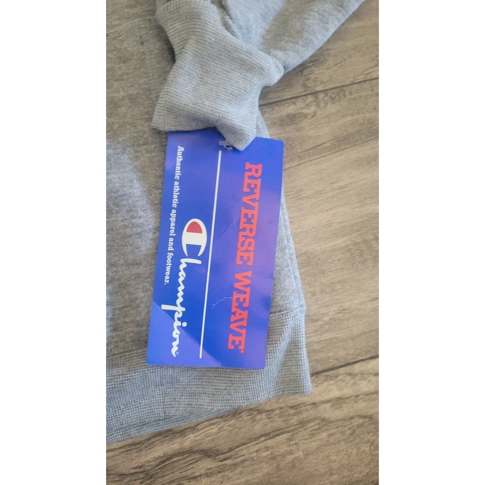 Sudadera con Capucha Juvenil Vintage Años 80 Champion Tejido Inverso Gris Talla 10-12 Nueva con Etiquetas Foto 3 de 4