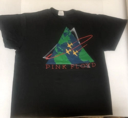 Pink Floyd World Tour Concert T Shirt Size L Ba 1980s vintage concert t-shirt, vintage, single stitch, B+ condition