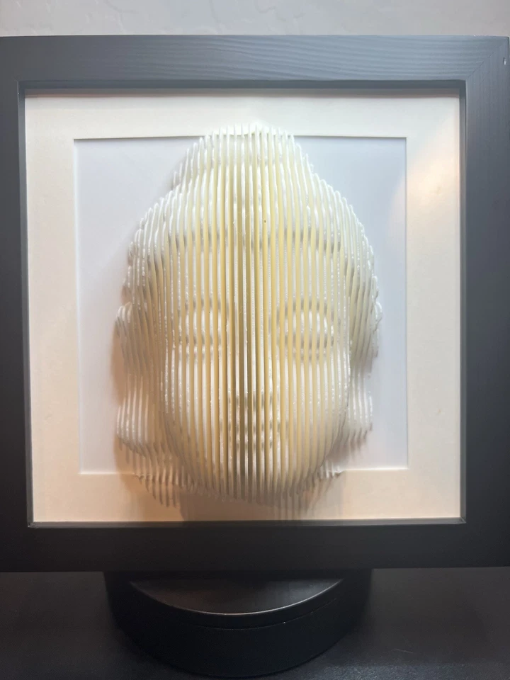 Arte de pared con marco 3D en capas de Buda Foto 3 de 4