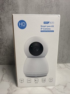 Smart Pan- Tilt Ip Camera P2P Plug & Play Setting NEW (OPEN BOX)