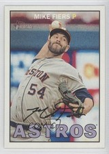 2016 Topps Heritage Gum Damage Back Mike Fiers #391 5sb