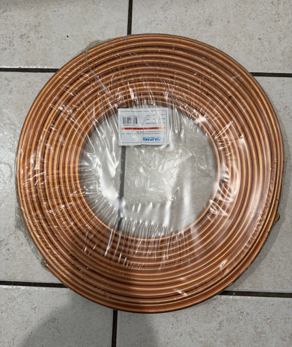 HAILIANG 3/8 in OD x 100 ft Seamless Copper Coil HVAC ASTM B280 CT38X100OD