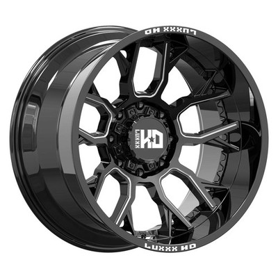 LUXXX HD LHD-39 Wheels 20x10 (-19, 8x165.1, 125.1) Black Rims Set of 4