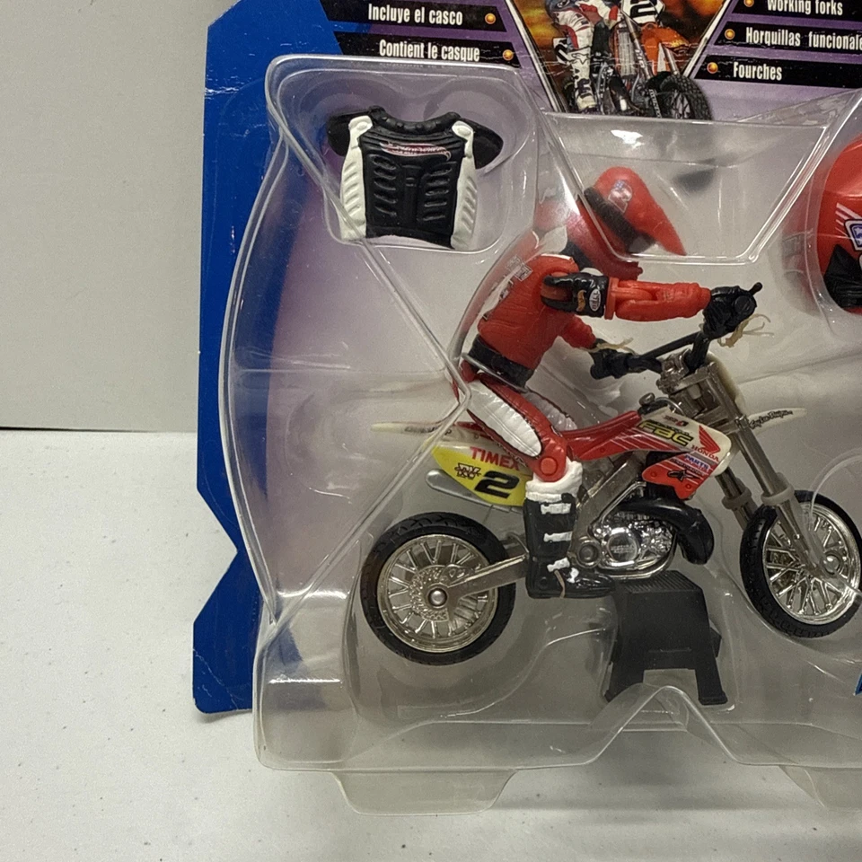 2003 Hot Wheels Jeremy McGrath #2 Moto-X Dirt Bike Toy Honda Motocross Rare New - Image 4 of 4