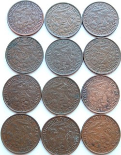 Cent 1931 Lot van 12 Stuks