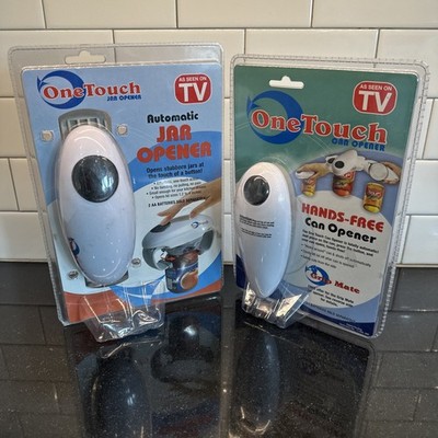 Grip Mate One Touch Can & Jar Opener Hands-Free Totally Automatic NEW Sealed 2pk
