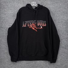 After Hours Hoodie Mens XL Black The Weeknd Sweatshirt Graphic Print Drawstring