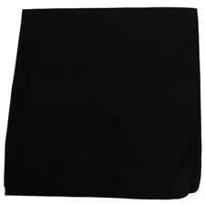 Mechaly Solid Colors 100% Cotton Bandana - 3 Pack Black