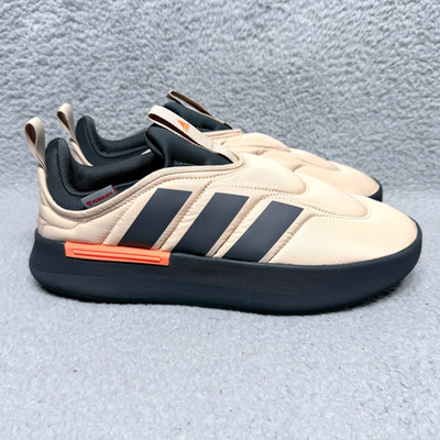 Adidas Adipuff Mens Size 9 Slip On Sneakers Magic Beige Black Primaloft IF4227