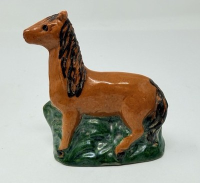 1996 Greg Mary Shooner Redware Horse Donkey