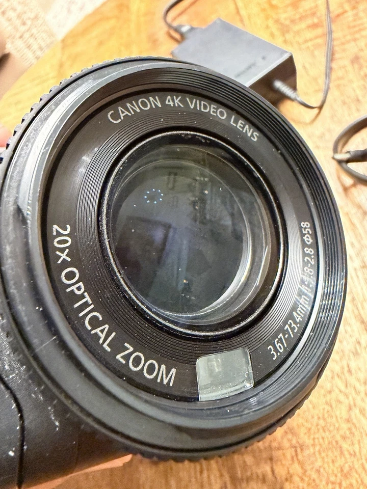 Canon VIXIA HF G50 HD 4K 30fps MP4 Flash Camcorder Black 20x Dual SD Slot Tested - Image 4 of 4