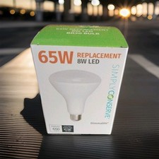 Simply Conserve Dimmable LED Light Bulb BR30 8W 65W Equiv 2700K LTR30D08W-27K