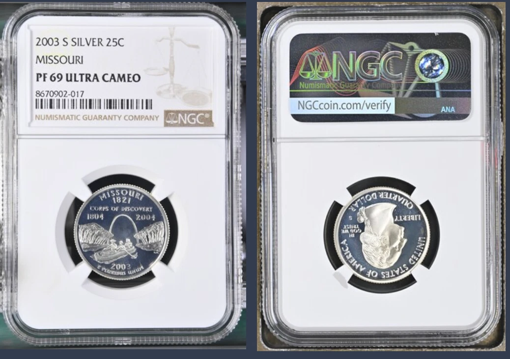 Proof Silver PR 69 NGC US State Quarters 1999-2008 for sale | eBay