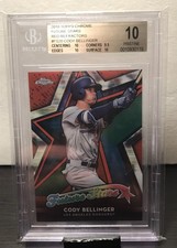 TOPPS CHROME CODY BELLINGER FUTURE STARS RED REFRACTOR 1/5 PSA BGS 10 PRISTINE!