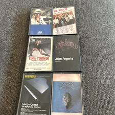 Vintage Rock N Roll Cassette Tapes Lot Of 6 1970s 1980s Greatest Hits Collection