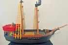 Vintage Playmobil 1978 Blackbeard's Buccaneer Pirate Ship Boat - READ